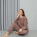 Moda Polar Kadın Pijama Takımı Sütlü Kahve