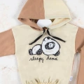 Panda Desenli Kapişonlu Erkek Bebek Takımı
