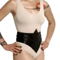 Perçin Detaylı Şık Deri Korse, Seksi Korse Harness - Brf905