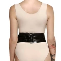 Perçin Detaylı Şık Deri Korse, Seksi Korse Harness - Brf905
