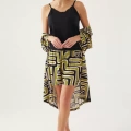 Pierre Cardin 8819-s Kadın Desenli Sabahlıklı Şort Takım