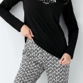 Pierre Cardin 9068-s Kadın Uzun Kol Pijama Takım