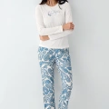 Pierre Cardin 9074-s Kadın Uzun Kol Pijama Takım