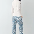 Pierre Cardin 9074-s Kadın Uzun Kol Pijama Takım