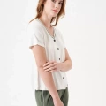 Pjs 29022 Kadın Düğmeli Pijama Takım