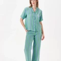 Pjs 29043 Kadın Düğmeli Pijama Takımı