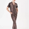 Pjs 29068 Kadın Kısa Kollu Düğmeli Pijama Takım