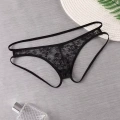 Seksi Dantelli Arkası Açık Seksi Siyah Erkek Külot