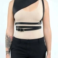 Sık Deri Seksi Göğüs Harness - Brf903