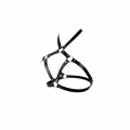 Siyah Göğüs Harness Metal Halka Detaylı - Brf231