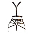 Siyah Harness Takım Suni Deri Omuz Ve Bel Detaylı - Brf1193