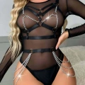 Zincir Detaylı Şık Kemer Büstiyer Takım - Brf795