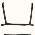 Zincirli Seksi Lastik Göğüs Harness - Brf926
