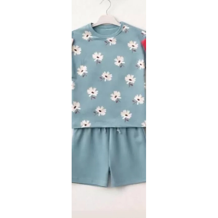 2/4 Yaş Papatya Baskılı Bebek Takımı