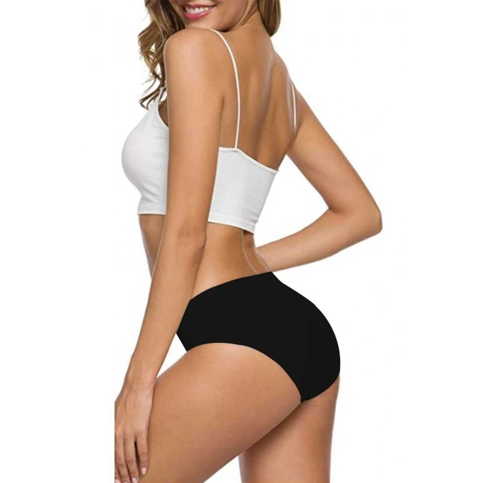 6 Adet Kadın Dikişsiz Lazer Kesim Esnek İz Yapmayan Külot S5