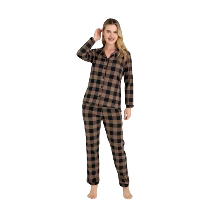 9209 Kly Kadın Düğmeli Pijama Takımı