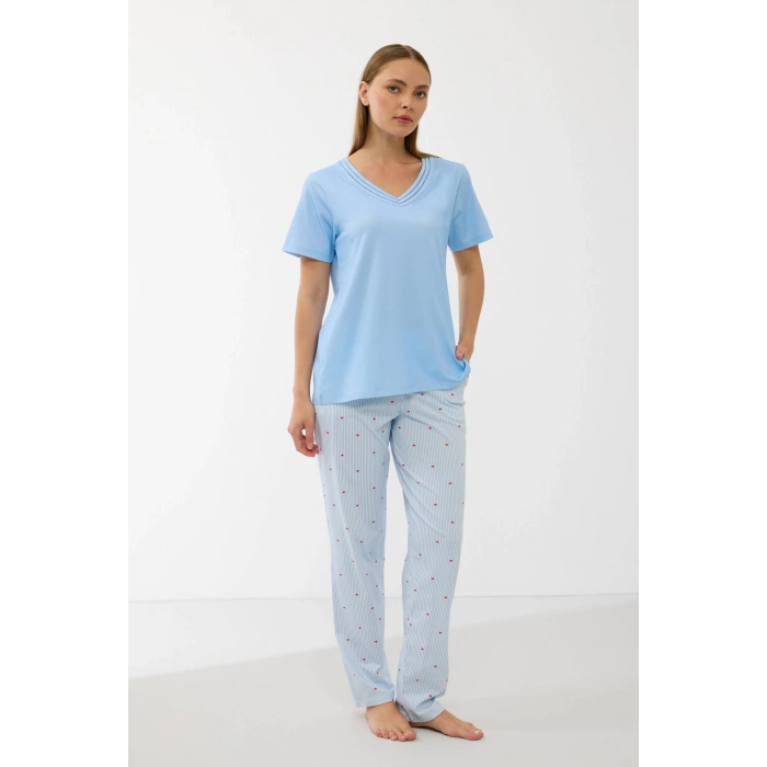 Anıl 11733  Kadın T-shirt Ve Pantalon Takım