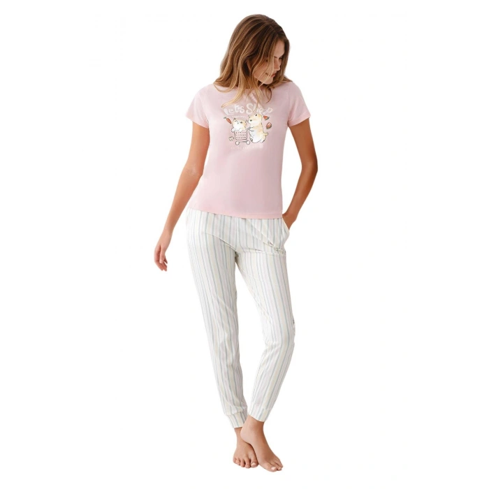 Anne-kız Seti Kadın İkili Pijama Takım Ar3571-s
