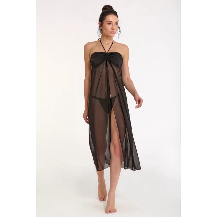 Argento 2056-3001 Kadın Straplez Tül Elbise