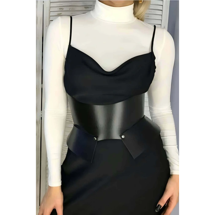 Arkadan 2 Tokalı Şık Deri Kemer - Brf611