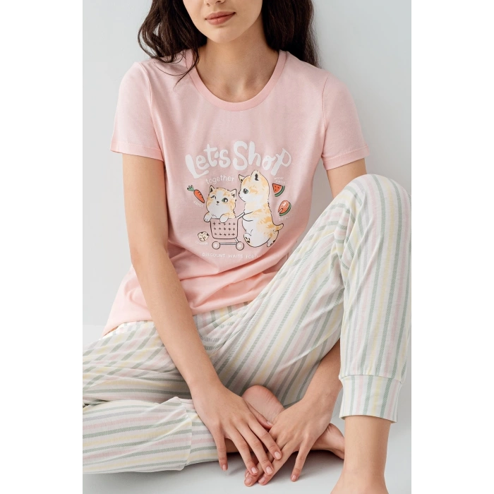 Arnetta 3571-s Kısa Kol Pijama Takımı