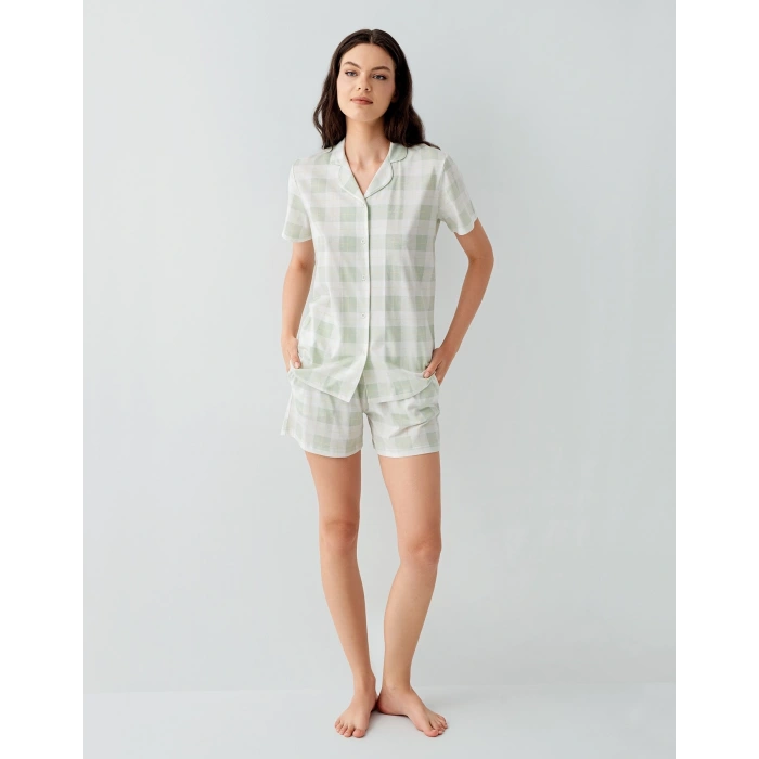 Arnetta 3578-s Kadın Gömlek Pijama Şort Takım