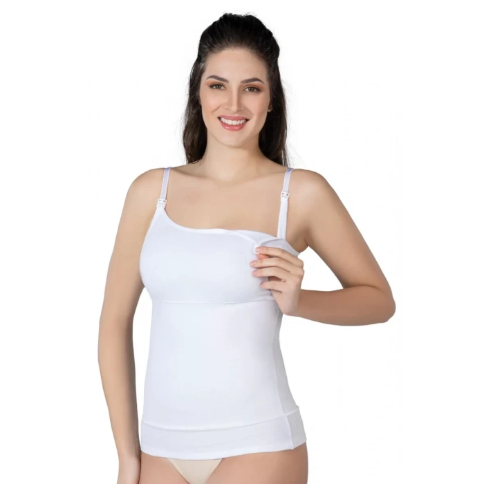 Beyaz Mı Emay 1402 Modal Cotton Emzirme Atlet Korse