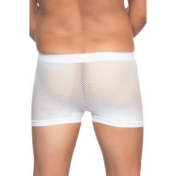 Beyaz Mı Emay 2106 Fileli Soft Erkek Boxer