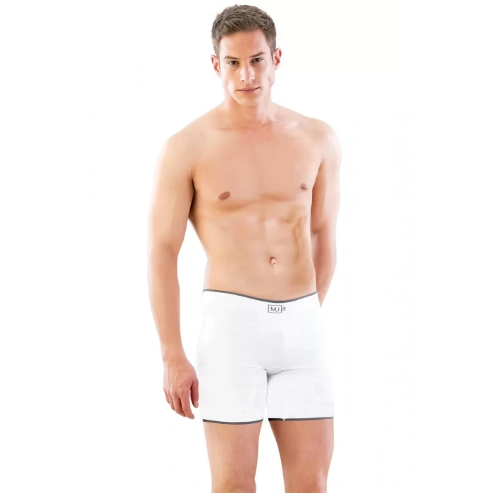 Beyaz Mı Emay 2108 Seamless Uzun Erkek Boxer