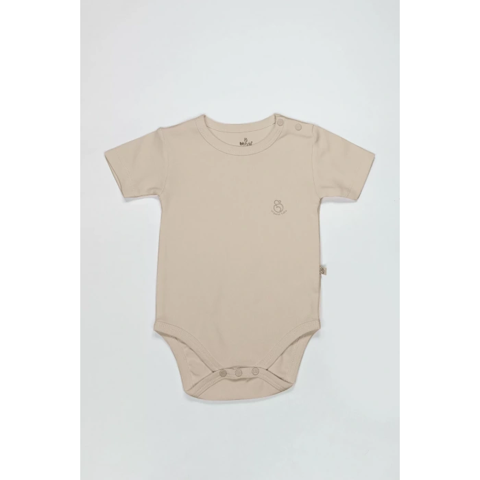 Bistyle Organik Natural Basic Style Yarım Kol Body Bs17103 Bej