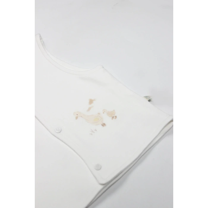 Bistyle Yelek Çift Taraflı Welcome Baby Duck 18104 Sarı-ekru