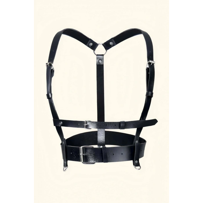 Deri Göğüs Harness Ve Choker-tasma Takım - Brf959