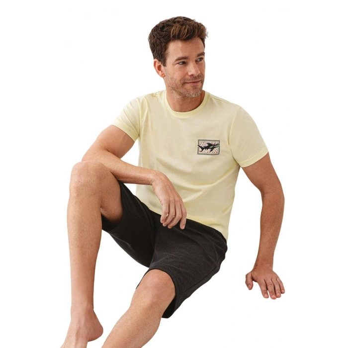 Erkek Pijama Şortlu Takım Ar3672