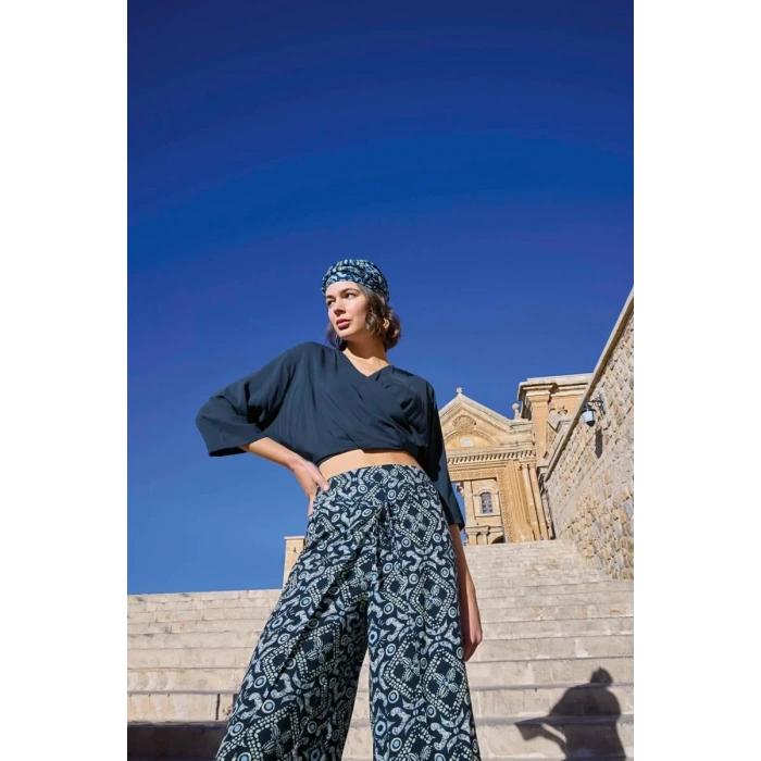 Etnik Desenli Alt Üst Takım