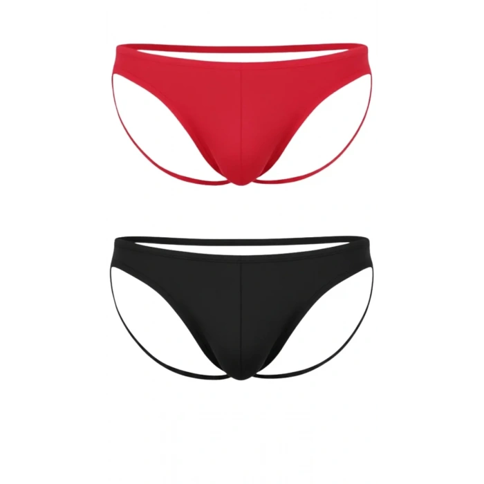 Fantezi Arkası Açık Seksi 2li Erkek Külot