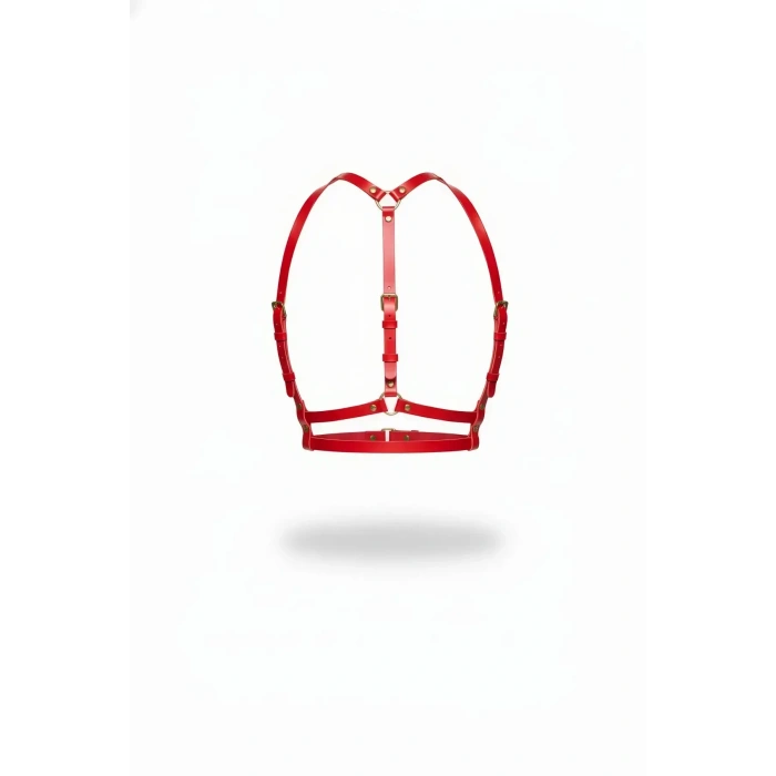 Kırmızı Kadın Kemer Deri Çoklu Şeritli Vücut Aksesuarı - Brf205