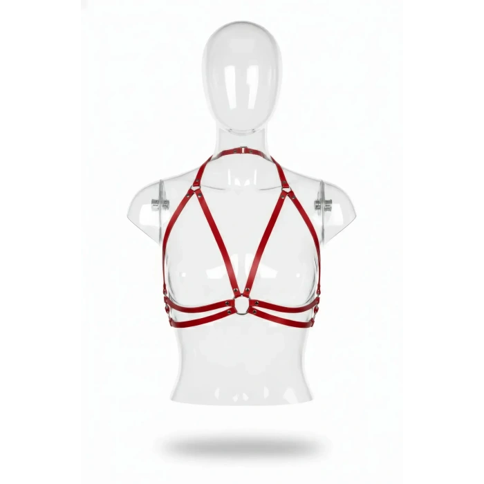 Kırmızı Kadın Kemer Suni Deri Vücut Aksesuarı - Brf200