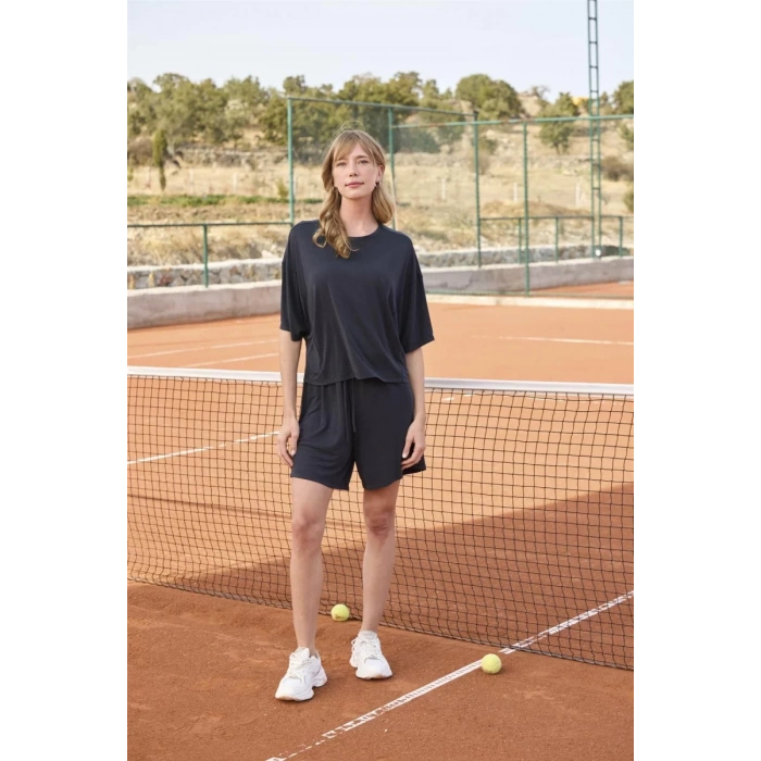 Kısa Kollu Bisiklet Yaka Alt Üst Takım