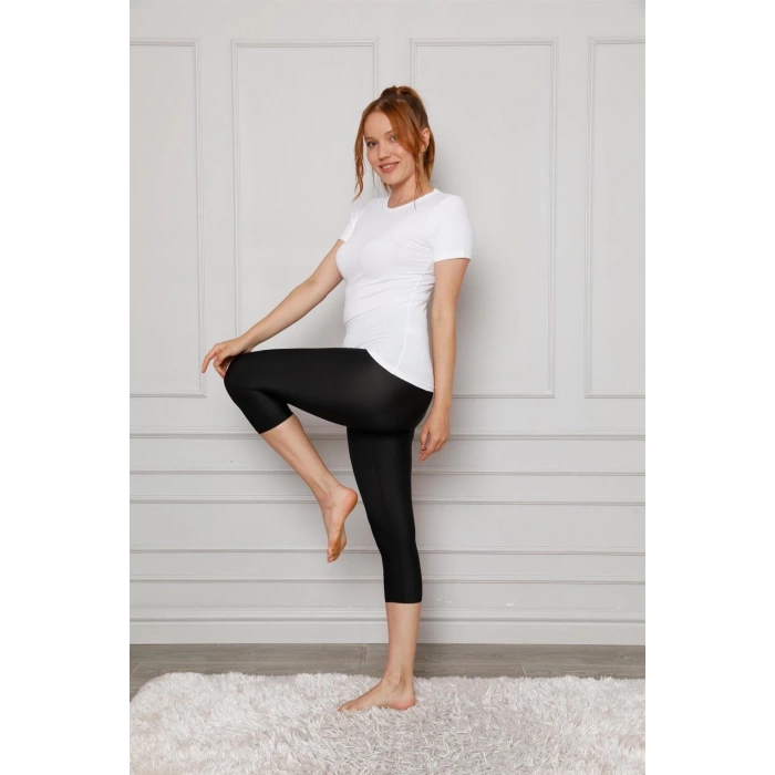 Moda Microfiber Kapri Tayt Siyah