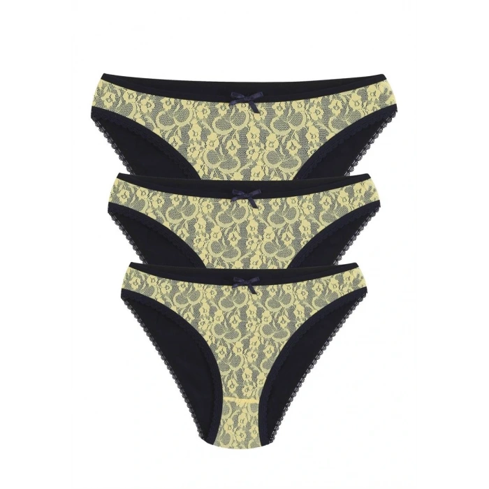 Moda Pamuklu 3lü Külot Lacivert