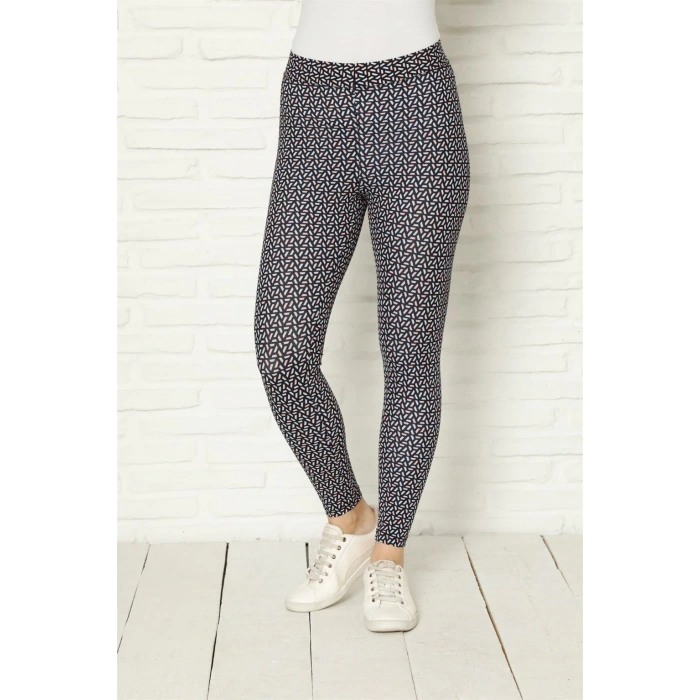 Moda Penye Likralı Tayt Lacivert