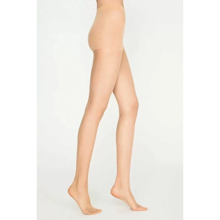 Parlak Fit 15 Likralı Külotlu Çorap Açık Ten Mudanis