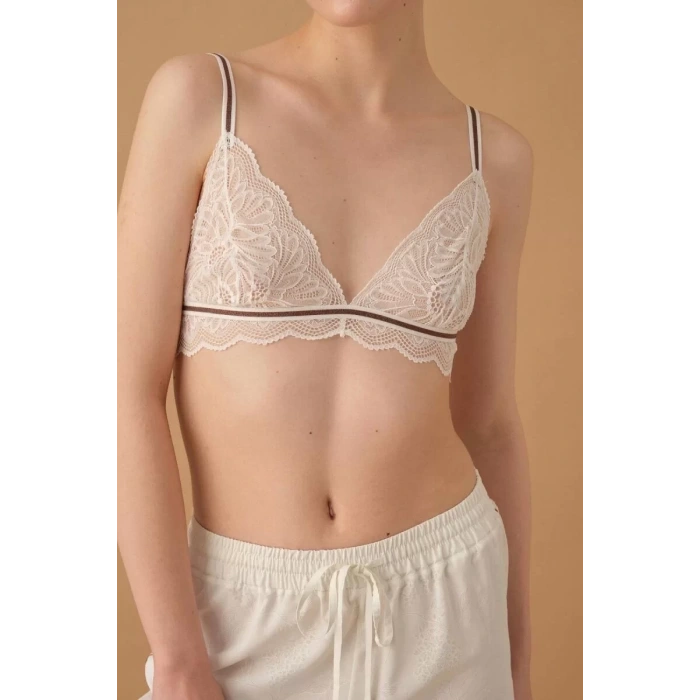 Pierre Cardin 25235 Kadın 3lü Braletli Biyeli Pijama Takım