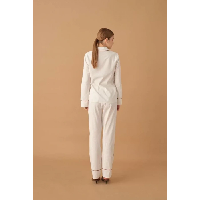 Pierre Cardin 25235 Kadın 3lü Braletli Biyeli Pijama Takım