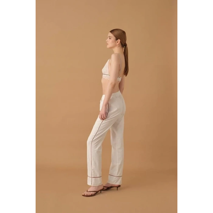 Pierre Cardin 25235 Kadın 3lü Braletli Biyeli Pijama Takım