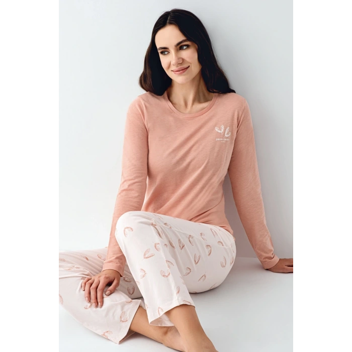 Pierre Cardin 9061-s Kadın Uzun Kol Pijama Takım