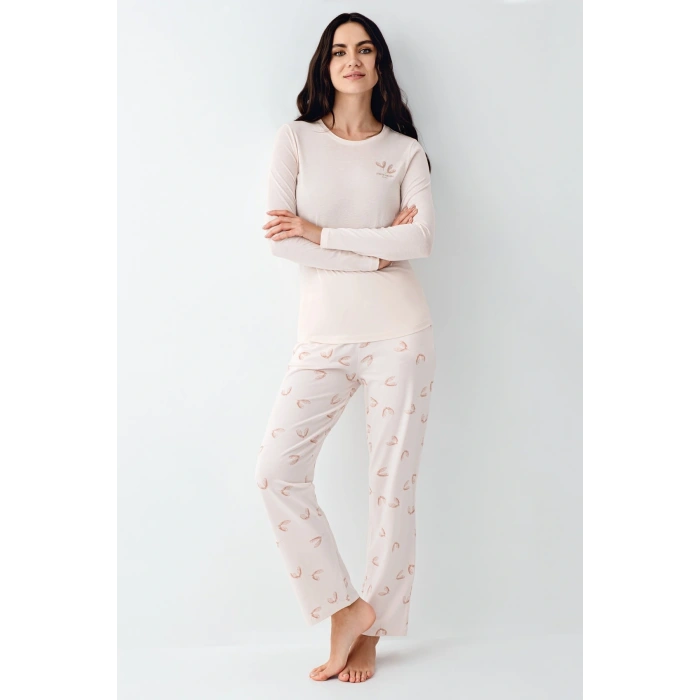Pierre Cardin 9061-s Kadın Uzun Kol Pijama Takım