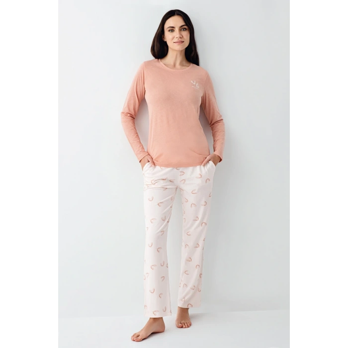 Pierre Cardin 9061-s Kadın Uzun Kol Pijama Takım