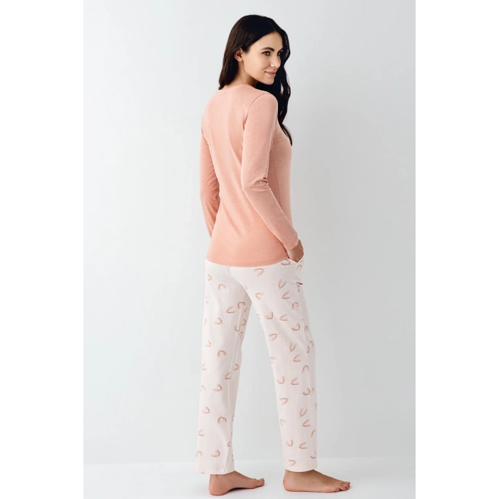 Pierre Cardin 9061-s Kadın Uzun Kol Pijama Takım