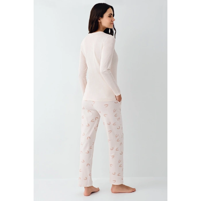 Pierre Cardin 9061-s Kadın Uzun Kol Pijama Takım